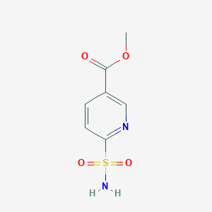 molecular formula C7H8N2O4S B3180743 Methyl 6-sulfamoylnicotinate CAS No. 285135-57-1