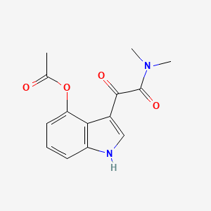 Acetic acid 3-[2-(dimethylamino)-1,2-dioxoethyl]-1H-indole-4-yl ester