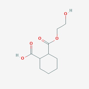 molecular formula C10H16O5 B3180796 2-(2-hydroxyethoxycarbonyl)cyclohexane-1-carboxylic Acid CAS No. 331673-12-2