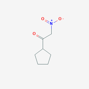 molecular formula C7H11NO3 B3180805 1-Cyclopentyl-2-nitro-1-ethanone CAS No. 346407-63-4