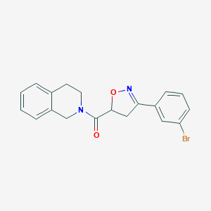 2-{[3-(3-Bromophenyl)-4,5-dihydro-5-isoxazolyl]carbonyl}-1,2,3,4-tetrahydroisoquinoline