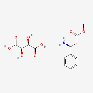molecular formula C14H19NO8 B3180845 (S)-Methyl 3-amino-3-phenylpropanoate (2R,3R)-2,3-dihydroxysuccinate CAS No. 37088-68-9
