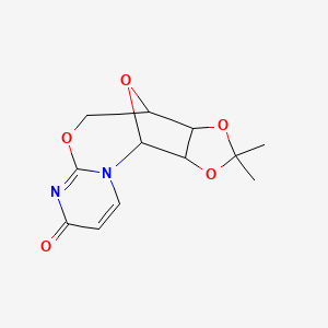 (3aR,4R,12R,12aR)-3a,4,12,12a-Tetrahydro-2,2-dimethyl-4,12-epoxy-5H,8H-1,3-dioxolo[4,5-e]pyrimido[2,1-b][1,3]oxazocin-8-one