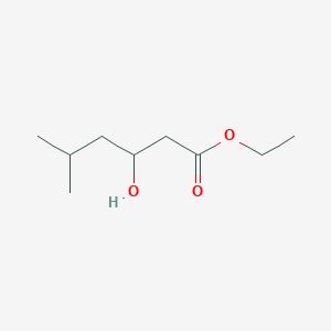 Hexanoic acid, 3-hydroxy-5-methyl-, ethyl ester