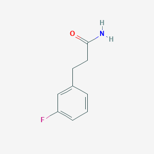 molecular formula C9H10FNO B3180890 3-(3-Fluoro-phenyl)-propionic acid amide CAS No. 404-96-6