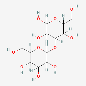 6-(Hydroxymethyl)-4-[3,4,5-trihydroxy-6-(hydroxymethyl)oxan-2-yl]oxyoxane-2,3,5-triol