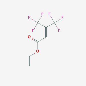 molecular formula C7H6F6O2 B031809 Ethyl 4,4,4-trifluoro-3-(trifluoromethyl)crotonate CAS No. 1513-60-6