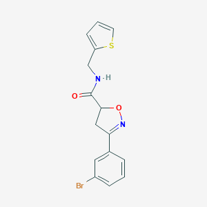 3-(3-bromophenyl)-N-(2-thienylmethyl)-4,5-dihydro-5-isoxazolecarboxamide