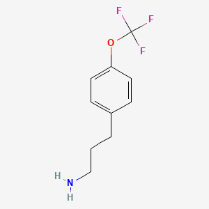 molecular formula C10H12F3NO B3180946 4-(Trifluoromethoxy)-benzenepropanamine CAS No. 465529-50-4