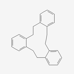 molecular formula C24H24 B3180950 5,6,11,12,17,18-Hexahydrotribenzo[a,e,i]cyclododecene CAS No. 4730-57-8
