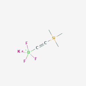 molecular formula C5H9BF3KSi B3180971 Potassium trifluoro((trimethylsilyl)ethynyl)borate CAS No. 485339-09-1