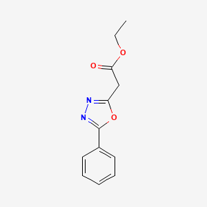 molecular formula C12H12N2O3 B3180979 Ethyl 2-(5-phenyl-1,3,4-oxadiazol-2-yl)acetate CAS No. 4882-92-2