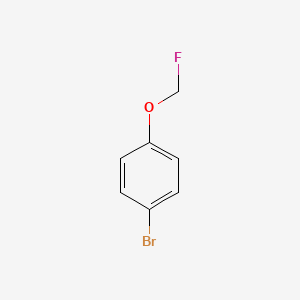 molecular formula C7H6BrFO B3180987 1-Bromo-4-(fluoromethoxy)benzene CAS No. 496052-51-8