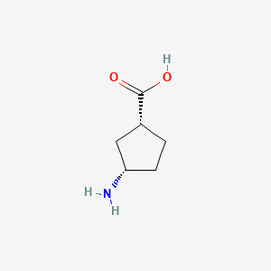 molecular formula C6H11NO2 B3180995 (1R,3S)-3-Aminocyclopentanecarboxylic acid CAS No. 49805-32-5