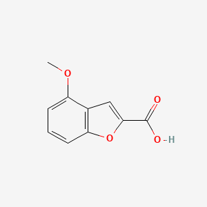 molecular formula C10H8O4 B3181007 4-甲氧基苯并呋喃-2-羧酸 CAS No. 50551-59-2