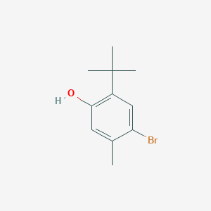 molecular formula C11H15BrO B3181019 4-溴-2-(叔丁基)-5-甲基苯酚 CAS No. 51345-97-2