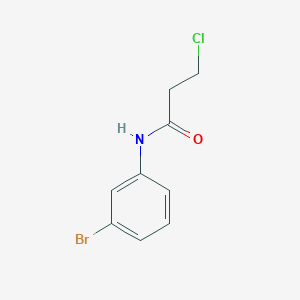 molecular formula C9H9BrClNO B3181034 N-(3-溴苯基)-3-氯丙酰胺 CAS No. 519016-88-7