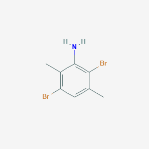 molecular formula C8H9Br2N B3181043 3,6-Dibromo-2,5-xylidine CAS No. 52126-10-0