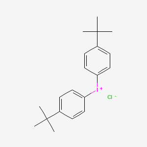 molecular formula C20H26ClI B3181124 Iodonium, bis[4-(1,1-dimethylethyl)phenyl]-, chloride CAS No. 5421-53-4