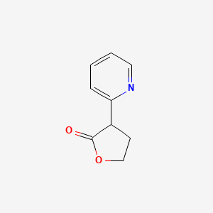 molecular formula C9H9NO2 B3181136 3-(Pyridin-2-yl)dihydrofuran-2(3H)-one CAS No. 5520-38-7