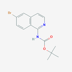 molecular formula C14H15BrN2O2 B3181146 N-Boc-6-bromoisoquinolin-1-amine CAS No. 552331-12-1