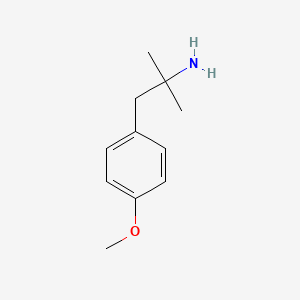 B3181155 1-(4-Methoxyphenyl)-2-methylpropan-2-amine CAS No. 56490-94-9