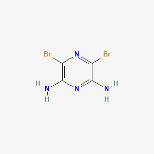 molecular formula C4H4Br2N4 B3181185 3,5-Dibromopyrazine-2,6-diamine CAS No. 58885-20-4