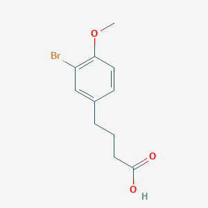 molecular formula C11H13BrO3 B3181186 4-(3-Bromo-4-methoxyphenyl)butanoic acid CAS No. 590417-19-9