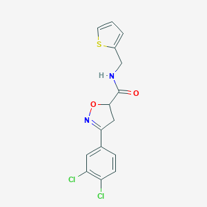 3-(3,4-dichlorophenyl)-N-(2-thienylmethyl)-4,5-dihydro-5-isoxazolecarboxamide