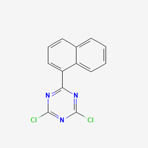 molecular formula C13H7Cl2N3 B3181190 1,3,5-三嗪，2,4-二氯-6-(1-萘基)- CAS No. 59336-36-6