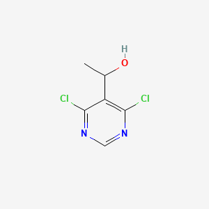 molecular formula C6H6Cl2N2O B3181192 1-(4,6-二氯嘧啶-5-基)乙醇 CAS No. 60025-05-0