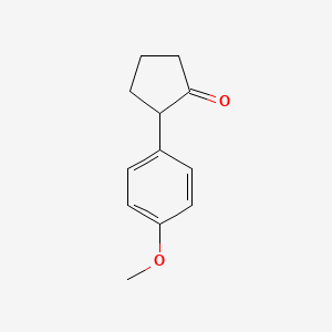 molecular formula C12H14O2 B3181220 2-(4-Methoxyphenyl)cyclopentanone CAS No. 61349-69-7