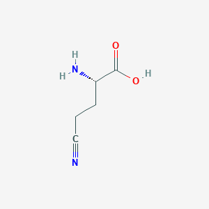 molecular formula C5H8N2O2 B3181226 (S)-2-Amino-4-cyanobutyric acid CAS No. 6232-22-0