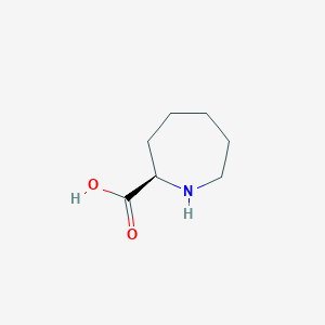 molecular formula C7H13NO2 B3181260 (2R)-azepane-2-carboxylic acid CAS No. 66865-36-9