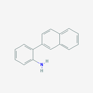 molecular formula C16H13N B3181287 2-(2-Aminophenyl)naphthalene CAS No. 71221-26-6