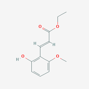 molecular formula C12H14O4 B3181289 Ethyl (e)-3-(2-hydroxy-6-methoxyphenyl)acrylate CAS No. 73220-23-2
