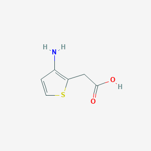 molecular formula C6H7NO2S B3181292 2-(3-Aminothiophen-2-yl)acetic acid CAS No. 740020-96-6