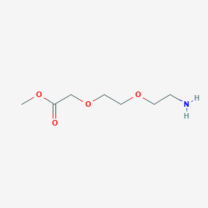 molecular formula C7H15NO4 B3181295 NH2-PEG2-methyl acetate CAS No. 741235-80-3