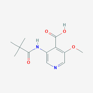3-Methoxy-5-(pivaloylamino)pyridine-4-carboxylic Acid
