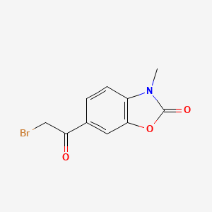 molecular formula C10H8BrNO3 B3181364 6-(2-bromoacetyl)-3-methyl-2(3H)-benzoxazolone CAS No. 79851-85-7