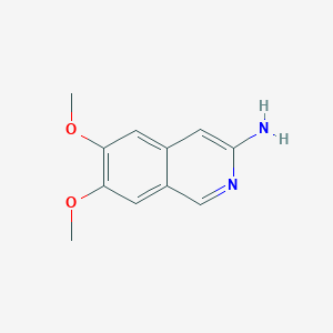 molecular formula C11H12N2O2 B3181378 6,7-Dimethoxyisoquinolin-3-amine CAS No. 82117-33-7