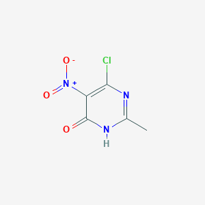 molecular formula C5H4ClN3O3 B3181388 2-Methyl-6-chloro-5-nitro-4(1H)-pyrimidinone CAS No. 82779-50-8