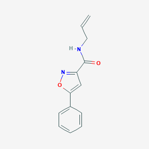 molecular formula C13H12N2O2 B318139 N-allyl-5-phenyl-3-isoxazolecarboxamide 