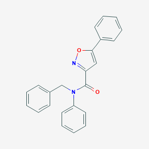 molecular formula C23H18N2O2 B318140 N-benzyl-N,5-diphenyl-1,2-oxazole-3-carboxamide 