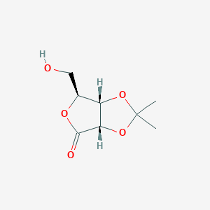 molecular formula C8H12O5 B3181400 (3aS,6S,6aS)-6-(hydroxymethyl)-2,2-dimethyl-6,6a-dihydro-3aH-furo[3,4-d][1,3]dioxol-4-one CAS No. 83085-15-8