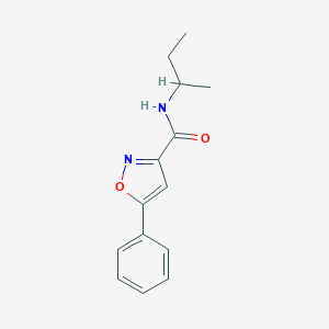 molecular formula C14H16N2O2 B318142 N-(sec-butyl)-5-phenyl-3-isoxazolecarboxamide 