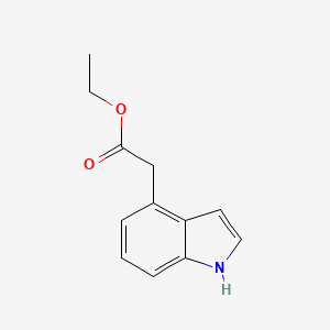 molecular formula C12H13NO2 B3181428 ethyl 2-(1H-indol-4-yl)acetate CAS No. 84401-16-1