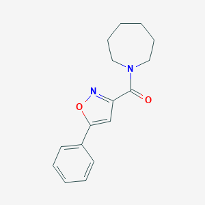 molecular formula C16H18N2O2 B318147 Azepan-1-yl-(5-phenyl-isoxazol-3-yl)-methanone 