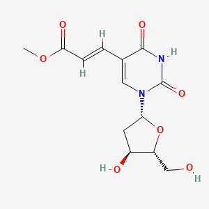 molecular formula C13H16N2O7 B3181475 (E)-5-(2-甲氧羰基乙烯基)-2'-脱氧尿苷 CAS No. 86163-17-9