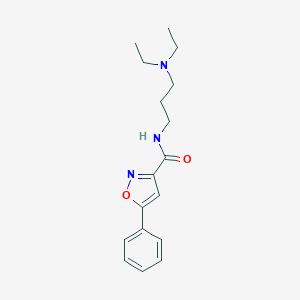 molecular formula C17H23N3O2 B318148 N-[3-(diethylamino)propyl]-5-phenyl-3-isoxazolecarboxamide 